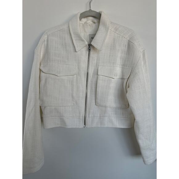 Abercrombie and Fitch Women's Tweed Cropped Shirt Jacket, Size M, NWT - Picture 1 of 8